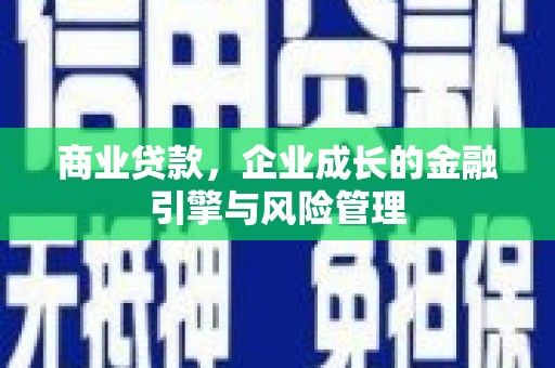 阜宁商业贷款，企业成长的金融引擎与风险管理