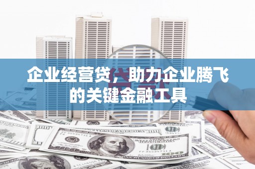 七里河企业经营贷，助力企业腾飞的关键金融工具