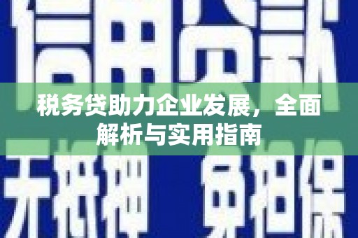 八里税务贷助力企业发展，全面解析与实用指南