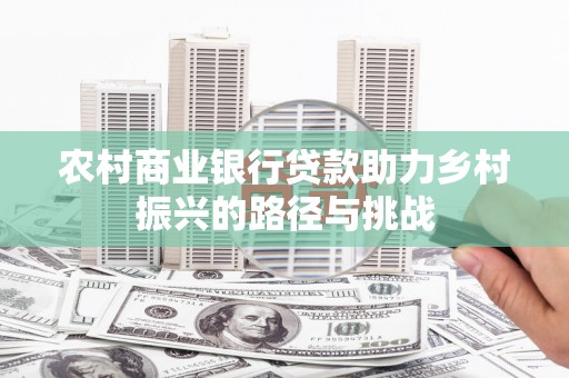 泸州农村商业银行贷款助力乡村振兴的路径与挑战