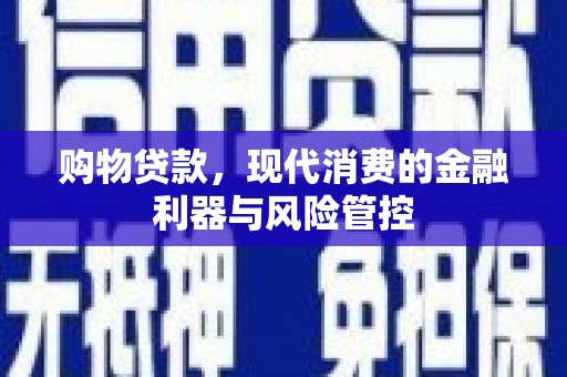 桃江购物贷款，现代消费的金融利器与风险管控
