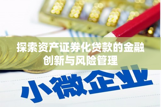 学甲探索资产证券化贷款的金融创新与风险管理