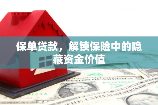 弋阳保单贷款，解锁保险中的隐藏资金价值