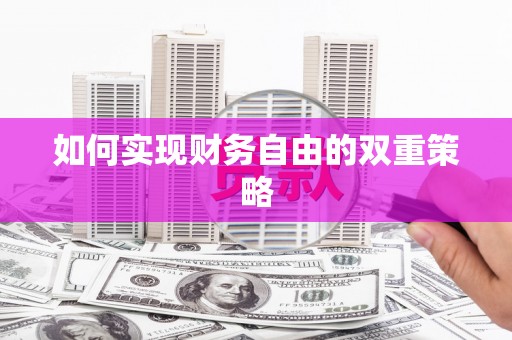 昭平如何实现财务自由的双重策略