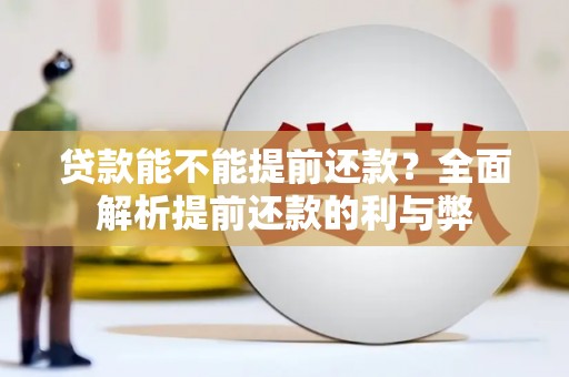 龙井贷款能不能提前还款？全面解析提前还款的利与弊
