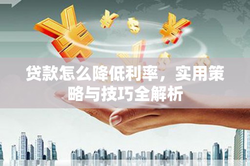 大东贷款怎么降低利率，实用策略与技巧全解析